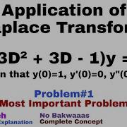 33 Application Of Laplace Transform Complete Concept And Problem 1 Most Important Problem