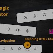 Magic Navigation Menu Indicator Using HTML CSS And JavaScript Cure OutSide Effects Animated Menu