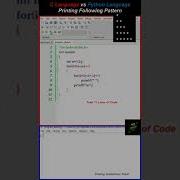 C Vs Python Coding Short Printing A Pattern Using C And Python Code Comparison