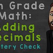 Adding Decimals Mastery Check 5th Grade Math