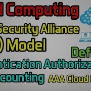 Cloud Security Alliance CSA Model AAA Cloud Model Cloud Computing 23