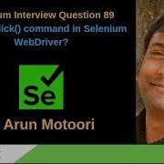 Selenium Interview Question 89 What Is Click Command In Selenium WebDriver