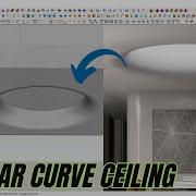 Curve Ceiling In Sketchup Ceiling Design Vray Sketchup Tutorial