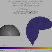 Mesh Parameterization Of Hemisphere Cut With Symmetric Dirichlet