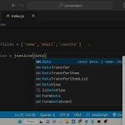 Node Js Project To Convert JSON Objects To CSV File Using Json2csv Library In Javascript