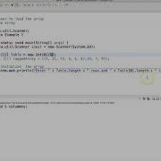 Processing Two Dimensional Arrays