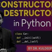 Constructors Destructors In Python OOP Concepts Object Oriented Programming In Python PART 22