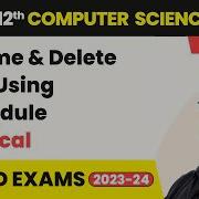 Class 12 NCERT Computer Science Ch 2 Rename Delete A File Using OS Module Practical CBSE 2025