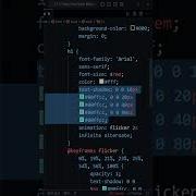 CSS Neon Text Flicker Effect Animation In Seconds Shorts