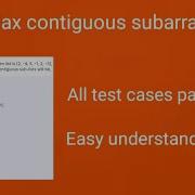 Max Contiguous Subarray All Test Cases Pass Ccbp