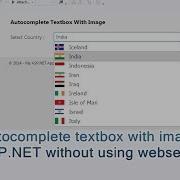 Autocomplete Textbox With Image In ASP NET WITHOUT Using Webservice And AJAX Autocomplete Extender