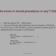 6 PPT SQL Error Handling