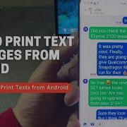 How To Print Text Messages From Android Phone 3 Easy Ways