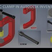 C CLAMP In Autodesk Inventor Autodesk Inventor Assembly Tutorial Cad Tutorials 3d Drawings