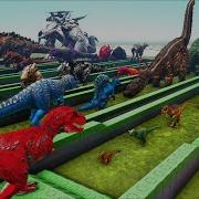 Alpha T Rex Vs The Entire ARK Ecosystem ARK Experiment