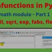 Math Module Functions In Python Part I Import Math Functions In Python