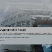 BBSE Lecture 2 Cryptographic Basics