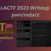 Uint Underflow C ROP Libc Leak Rop2system LACTF2023 Pwn Redact