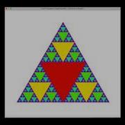 Colorful Sierpinski Triangle Animation Python Turtle Project