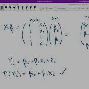 Simple Linear Regression With Matrix Notation
