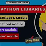 Using Python Libraries ONE SHOT CBSE Class 12 Computer Science Python Random Module HINDI