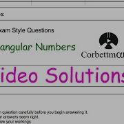 Triangular Numbers Answers Corbettmaths