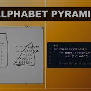 Python Pattern Printing Using Loops Alphabet Pyramid Program Programmer S Picnic By Champak Roy