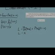Calculus Problems Linearization 1