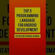 Shorts Top 5 Programming Languages For Android Development Trending Shorts