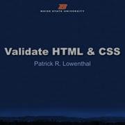 EDTECH 502 Validate HTML CSS