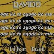 Davido Like That Official Lyrics