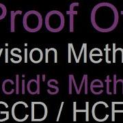 Proof To Division Method Of GCD HCF Euclidean Algorithm