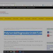Polynomial Regression MATLAB