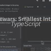 Codewars Chllenge Find The Smallest Integer