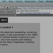 JQuery Ajax Tabs Load From Url Onstate And Jquery On The Tabs