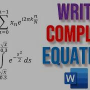 Writing Maths Equations In Microsoft Word Equation Editor