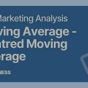 Moving Average Centred Moving Average Marketing Analysis A Level Business 9609