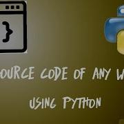 Get Source Code Of Any Website Using Python In Tamil