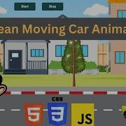 Create A Moving Car Animation Using HTML CSS And Javascript