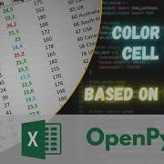 Color Excel Cell Texts Based On Their Values Using Python Openpyxl Tutorial