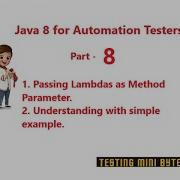 Java 8 For Automation QA Part 8 Passing Lamdas Behavior As Method Parameter In Java