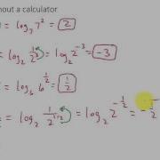 Evaluating Logarithms Without A Calculator