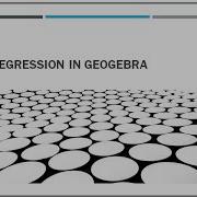 Linear Regression Geogebra