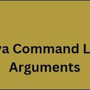 Java Tutorial Command Line Arguments