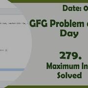 Maximum Index C GFG Daily Problem