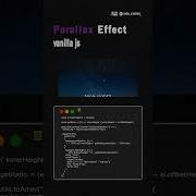 Parallax Effect Using Vanilla JS Coding Js Css