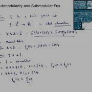 10 1 Submodular Functions Part I