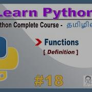 Python Functions In Tamil Function Method Definition And Subroutine Learn Python In Tamil