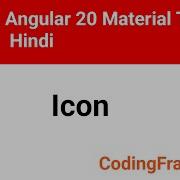 Angular 20 Material Tutorial Day 7 Material Icons Explained Hindi