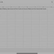 Setting Up Density Of Metals Lab Google Sheet